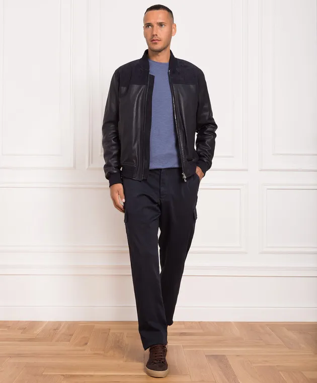 ISAIA Maglietta blu MCI154JP001