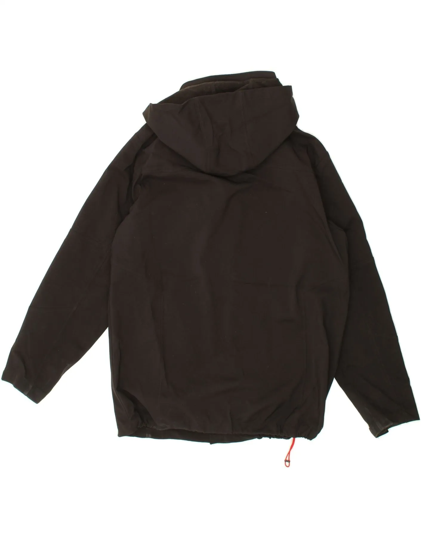IZOD Mens Hooded Windbreaker Jacket UK 38 Medium Black Polyester