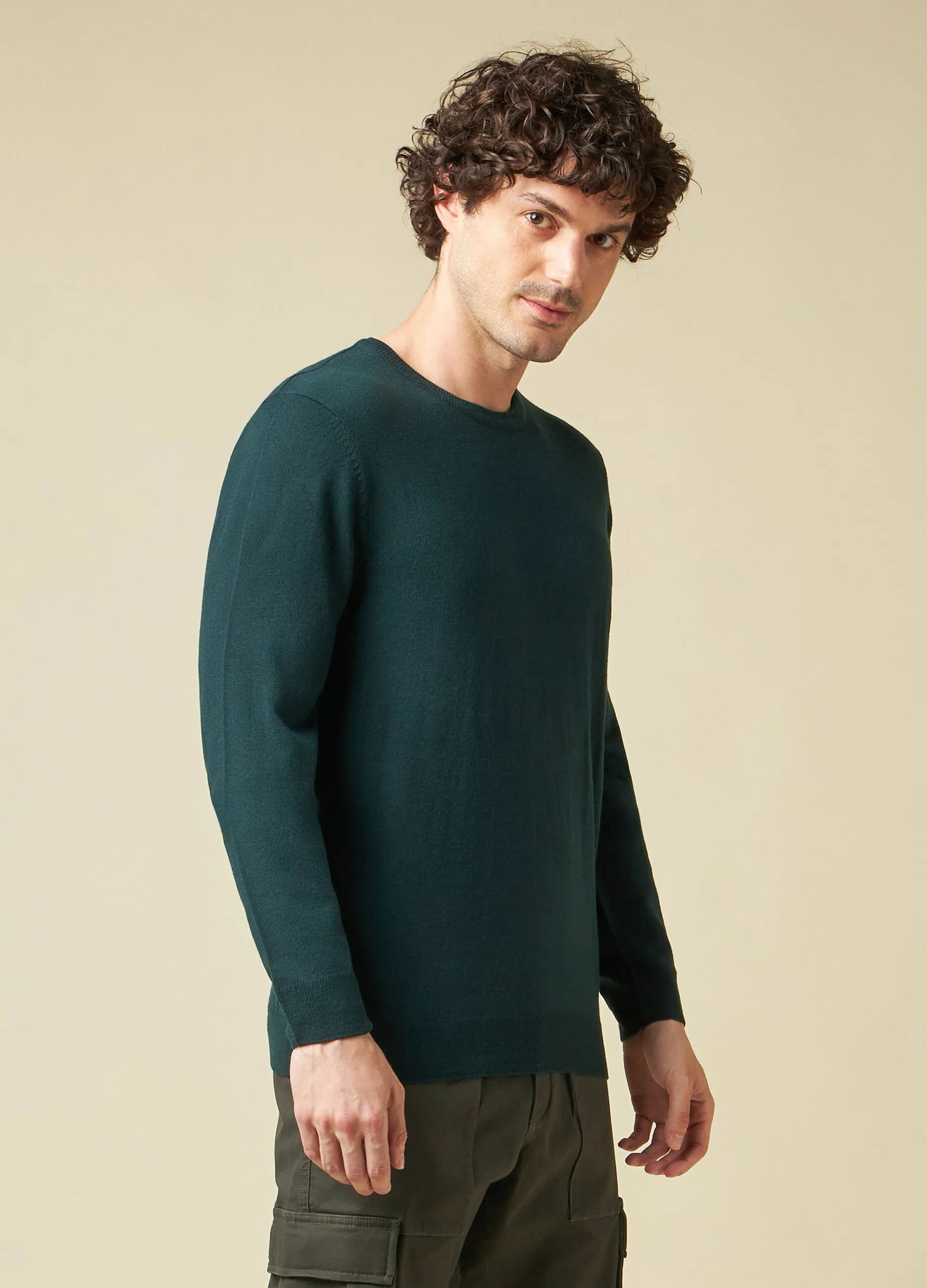 J. HART & BROS  Pullover girocollo in tricot uomo