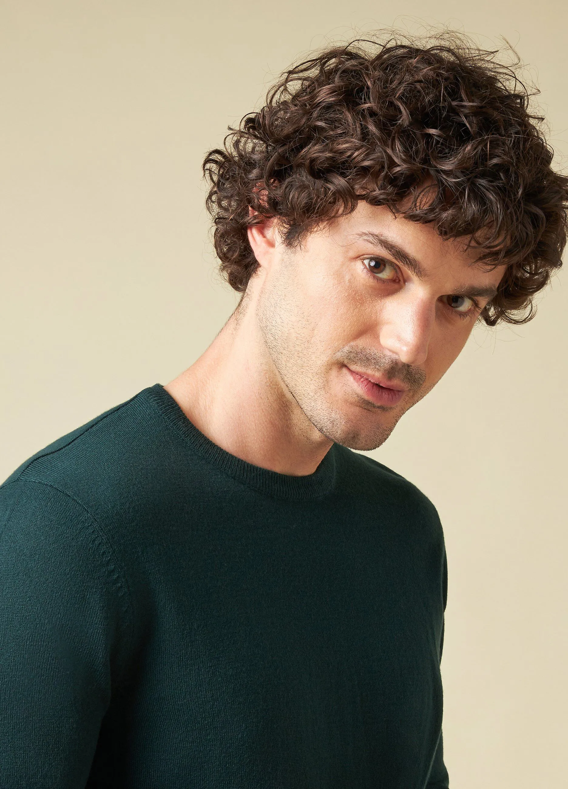 J. HART & BROS  Pullover girocollo in tricot uomo
