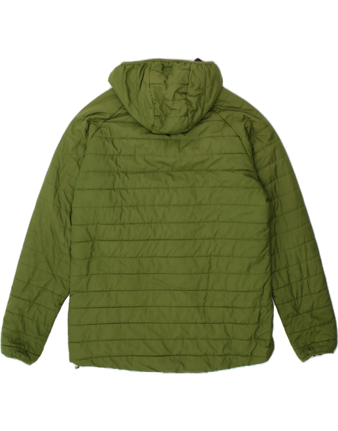 JACK WOLFSKIN Mens Hooded Padded Jacket UK 44/46 XL Green Polyester