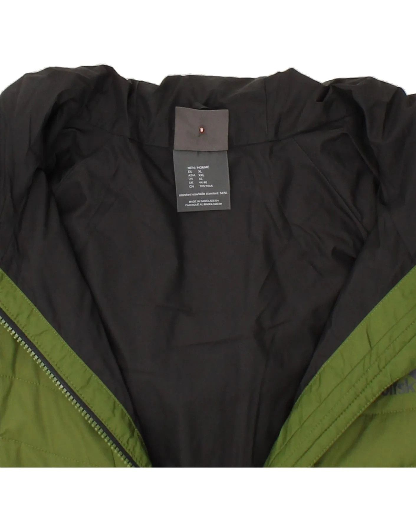 JACK WOLFSKIN Mens Hooded Padded Jacket UK 44/46 XL Green Polyester