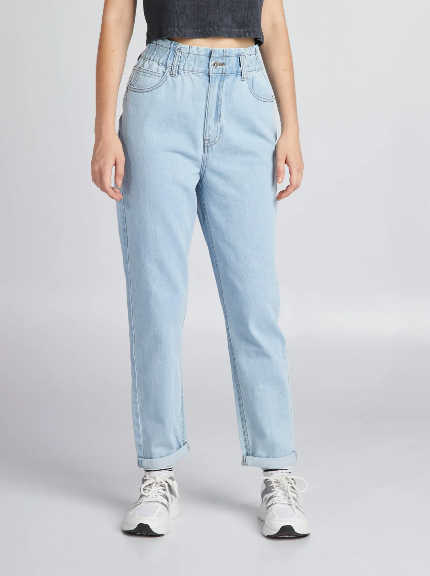 Jeans paperbag - blu