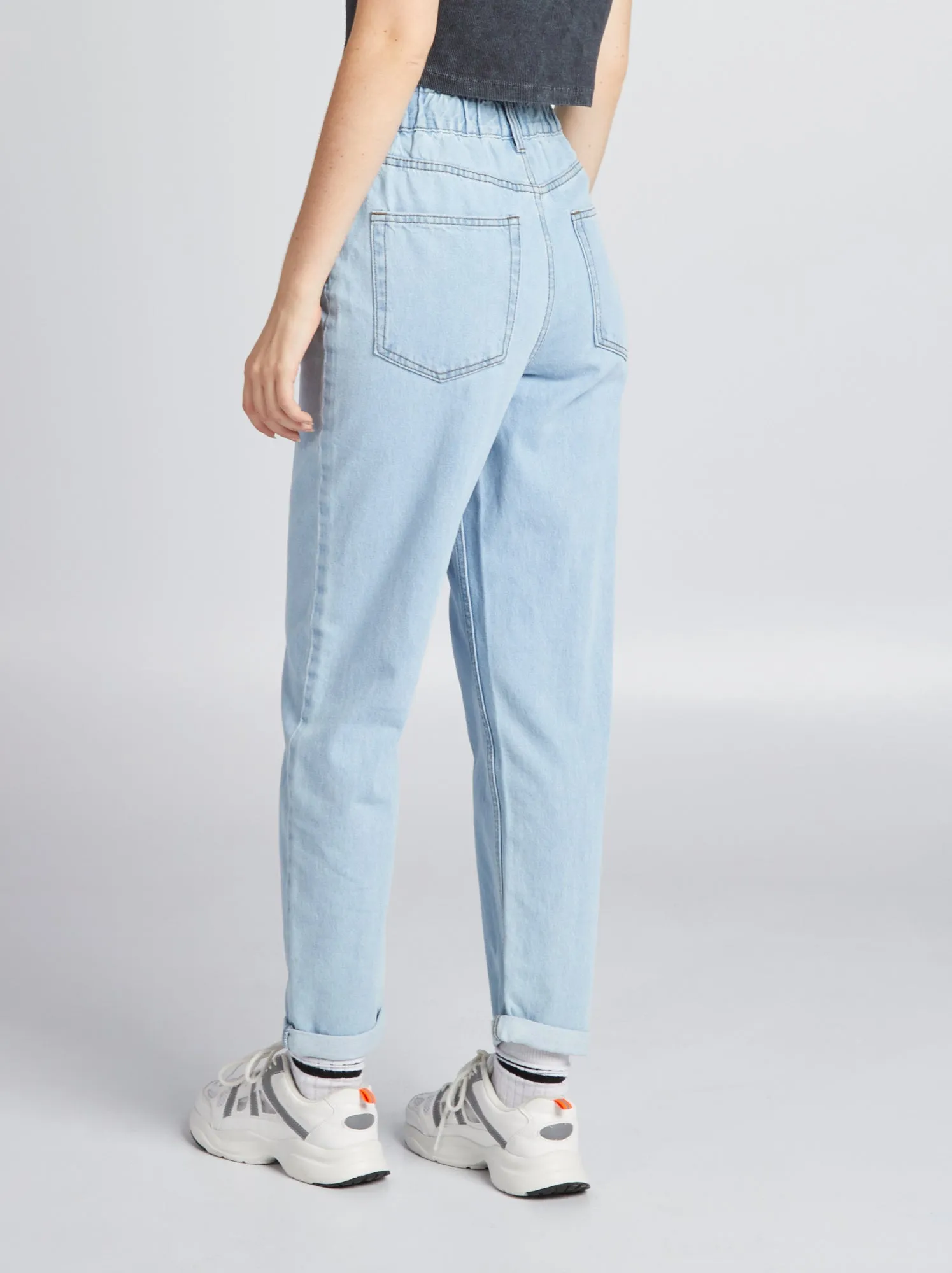 Jeans paperbag - blu