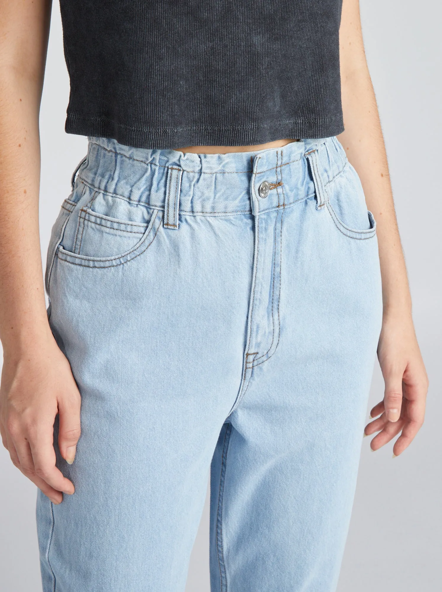 Jeans paperbag - blu