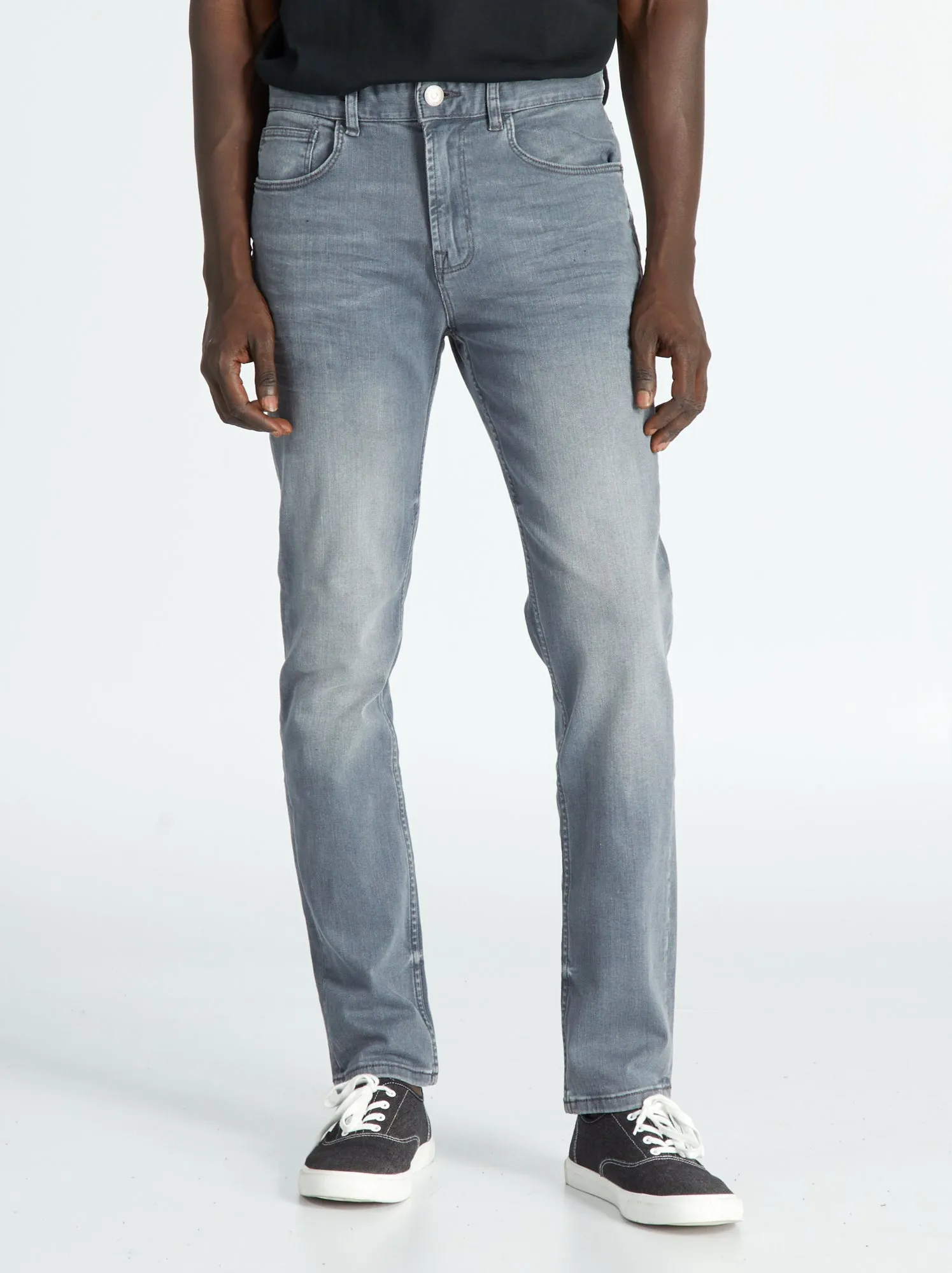 Jeans slim - L32 - GRIGIO