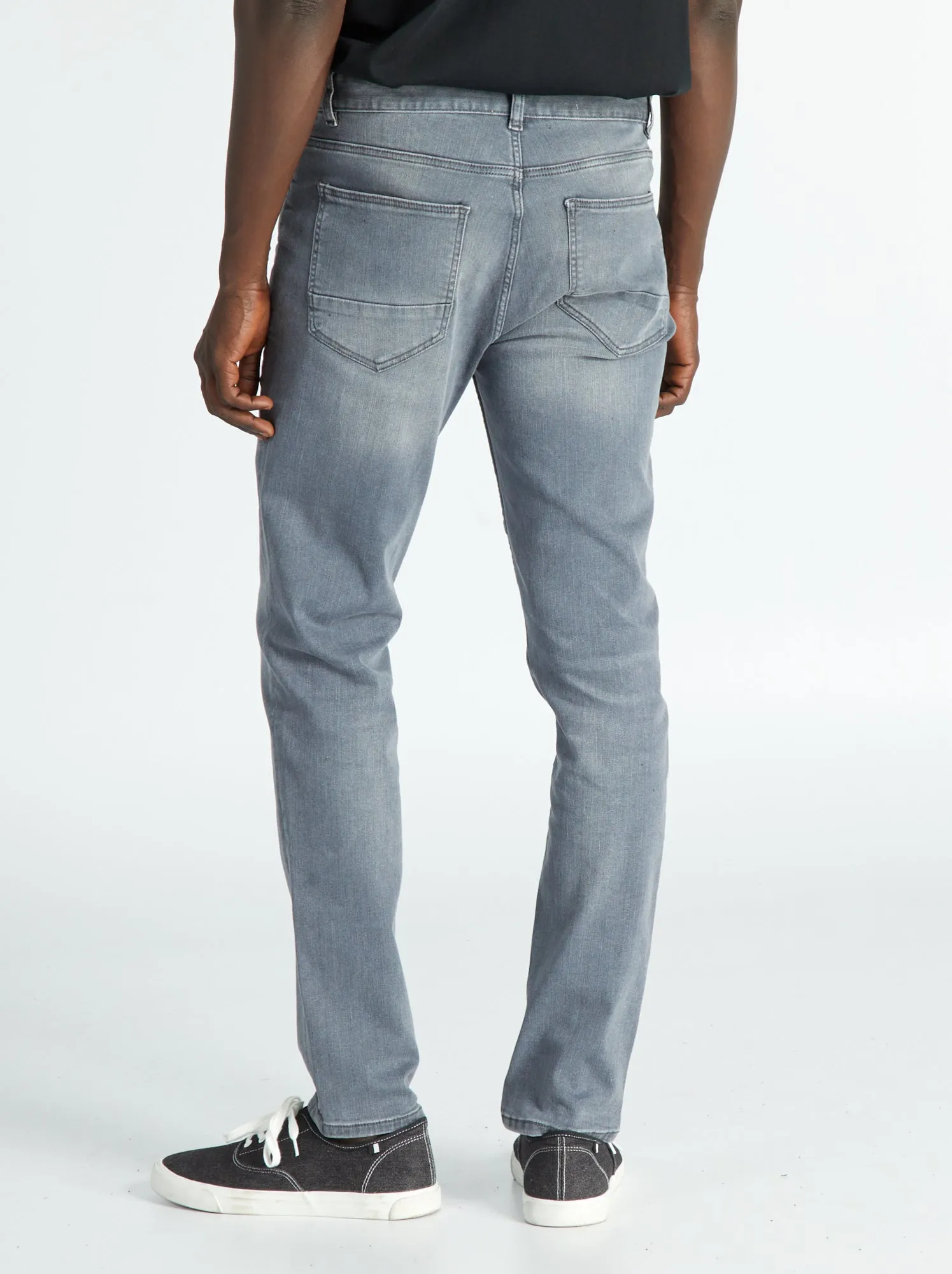 Jeans slim - L32 - GRIGIO