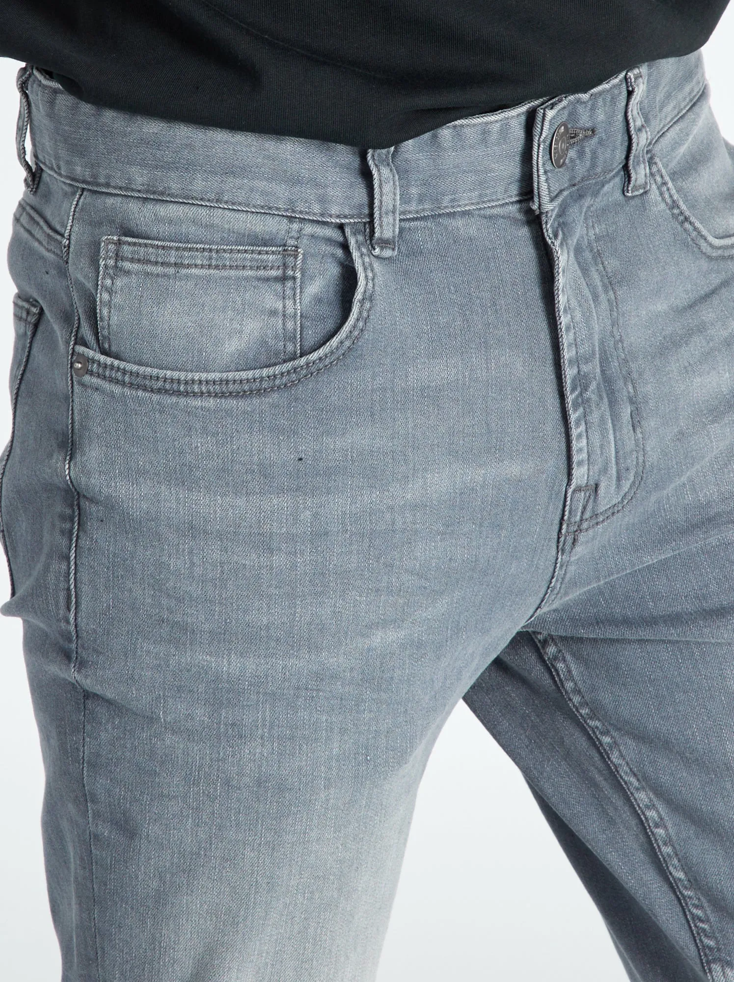 Jeans slim - L32 - GRIGIO