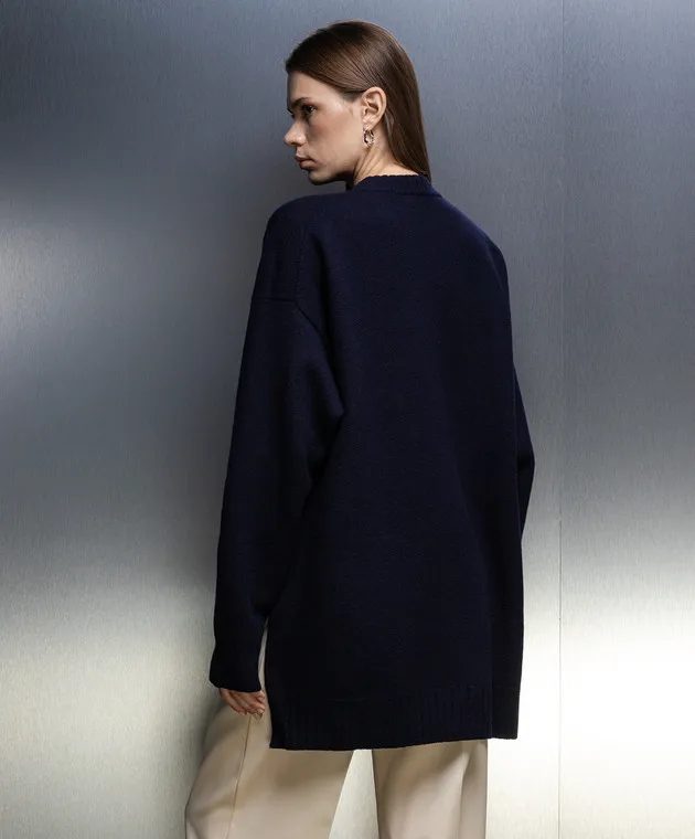 Jil Sander Maglione blu realizzato in lana J02GP0151J14506