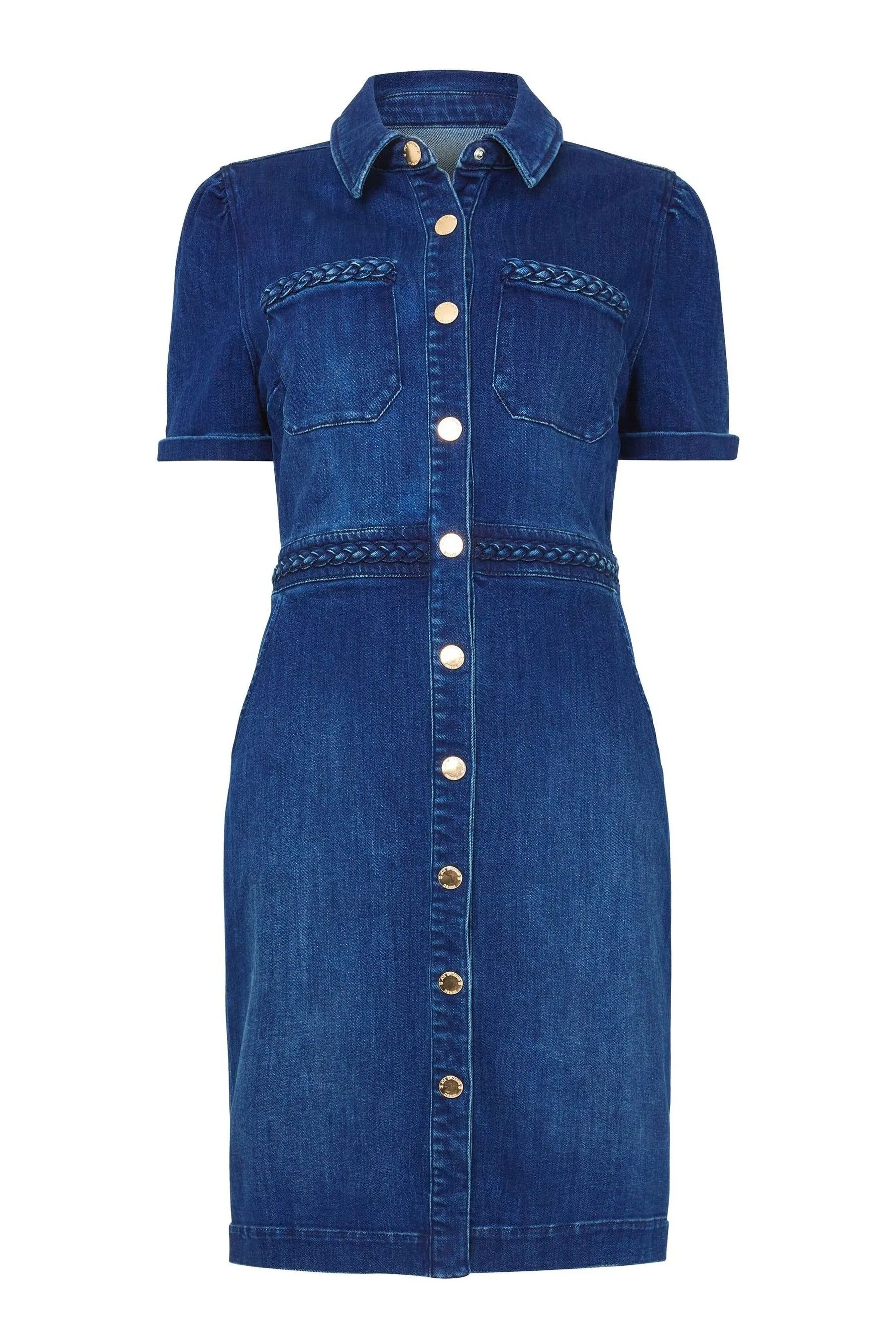 Joe Browns Petite - Abito aderente con Denim e bottoni