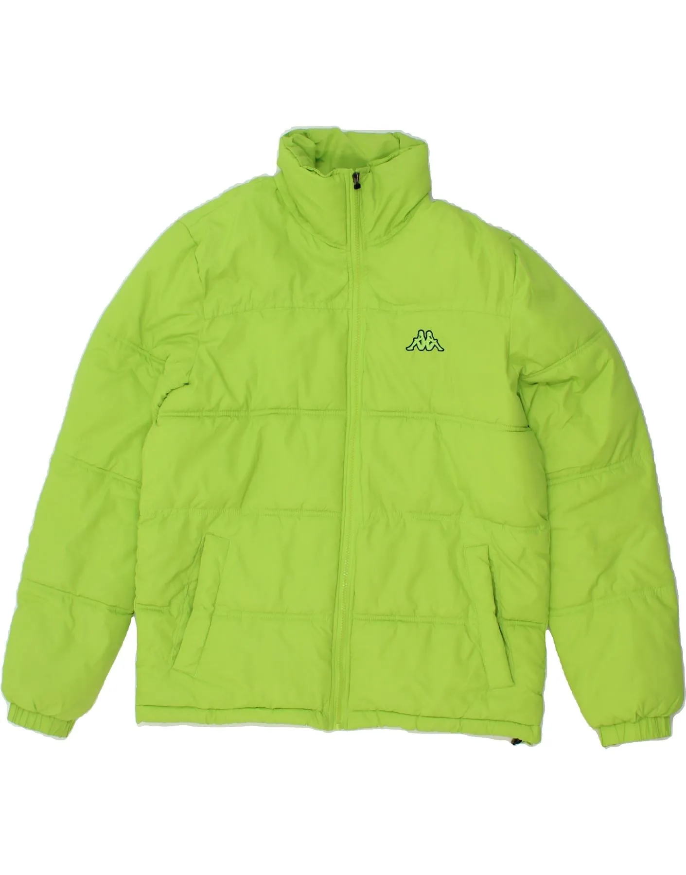 KAPPA Mens Padded Jacket UK 38 Medium Green Polyester