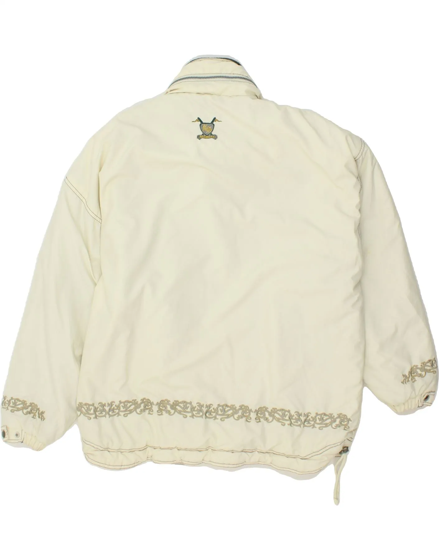 KILLTEC Mens Graphic Pullover Windbreaker Jacket UK 40 Large White