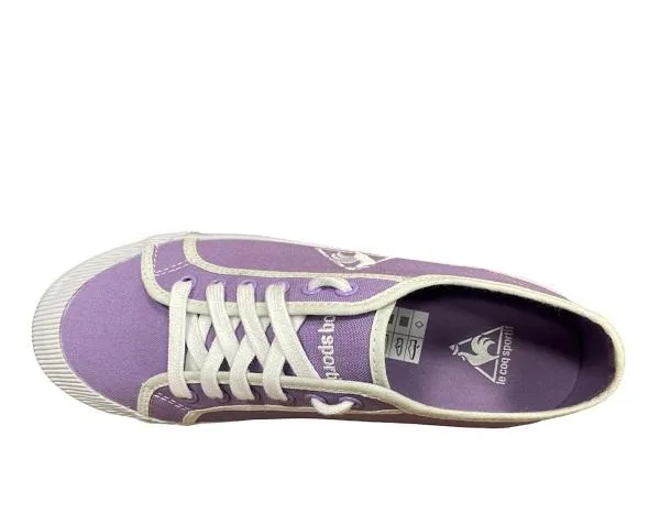 Le Coq Sportif women's sneakers shoe in Deuville Bicolour canvas 1210234 lilac-white