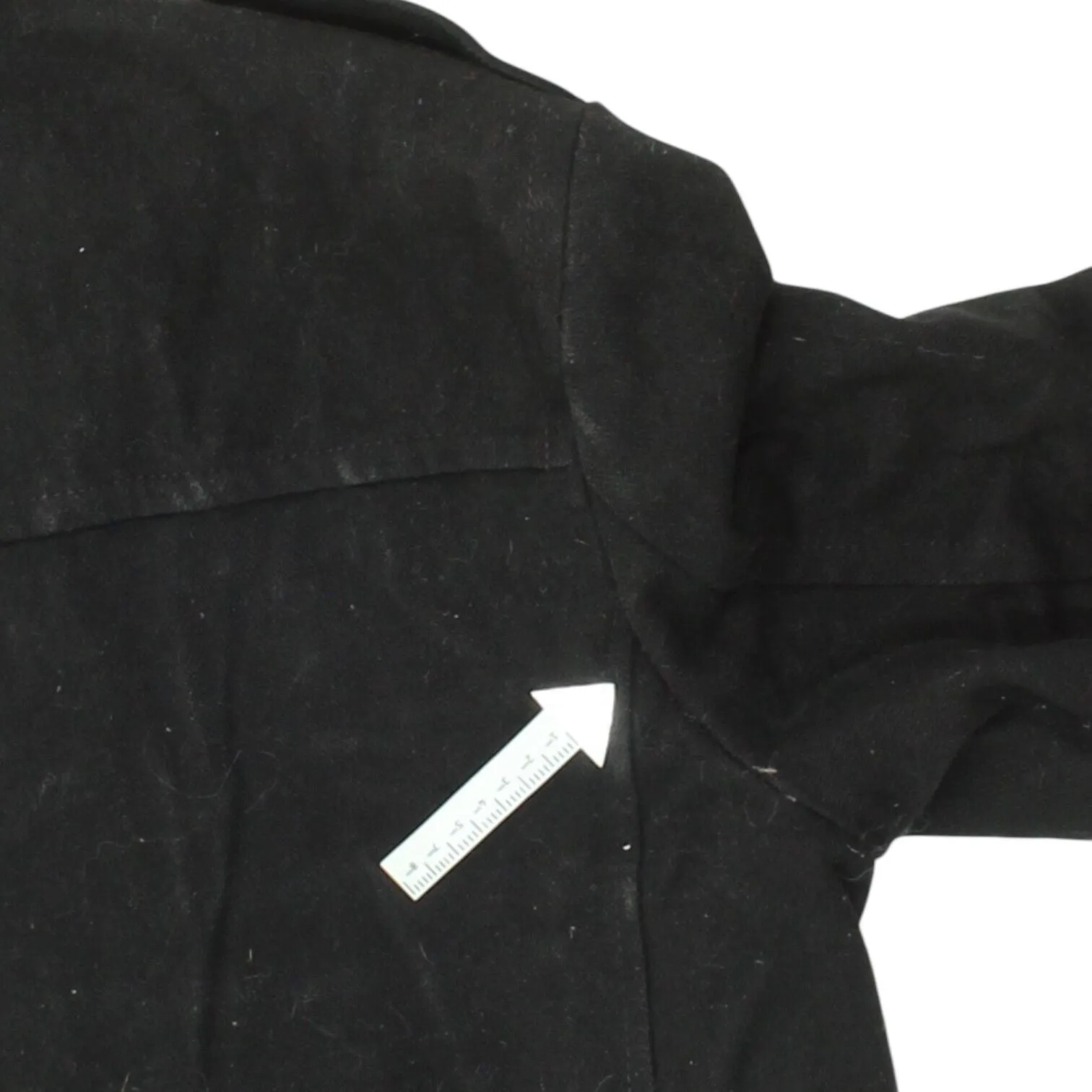 Levi's Mens Black Quilted Lined Wool Pea Coat | Vintage High End Designer Jacket