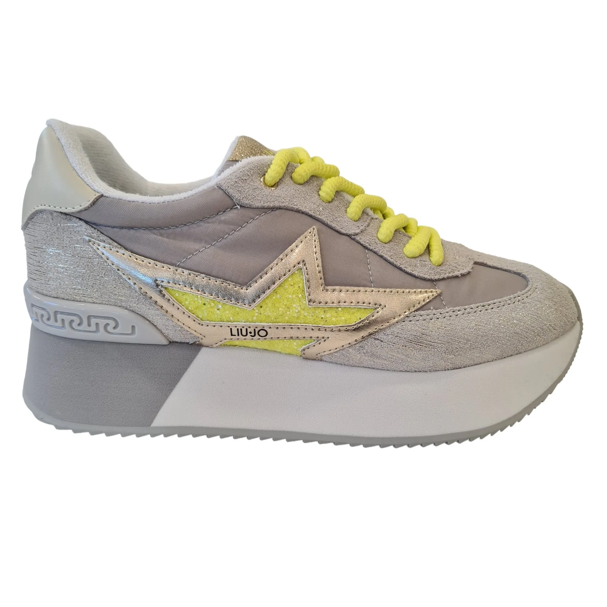 Liu-Jo Sneakers Donna Grigio-Giallo fluo Rif.800