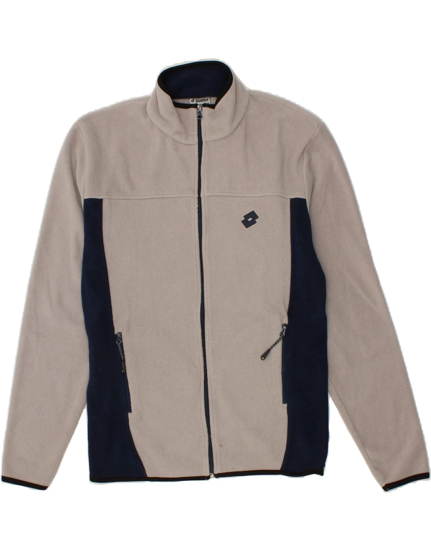 LOTTO Womens Fleece Jacket UK 18 XL Grey Colourblock Polyester