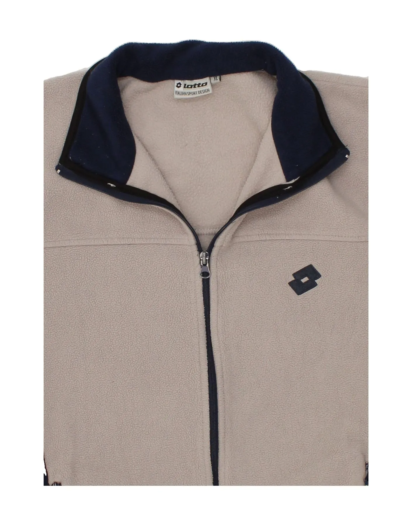 LOTTO Womens Fleece Jacket UK 18 XL Grey Colourblock Polyester