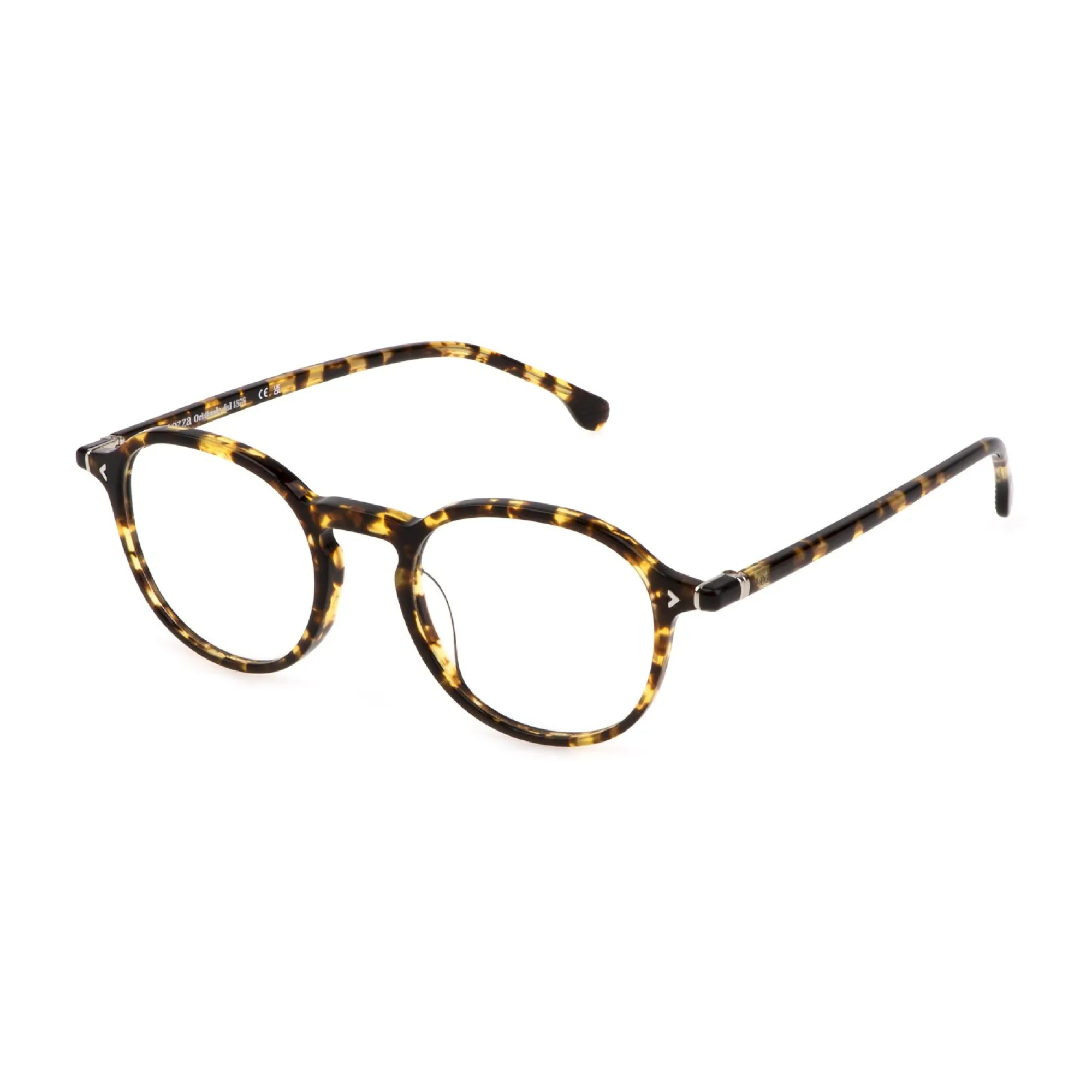   Lozza VL4324 - 0741 Avana Giallo Lucido | Occhiale Da Vista Unisex 