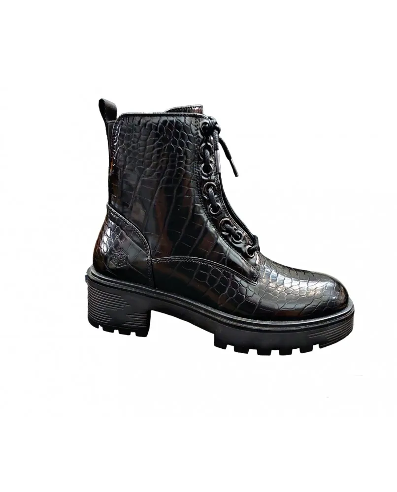 LUMBERJACK RAMONE SWC2101 Anfibi scarponcini stivaletti biker cocco