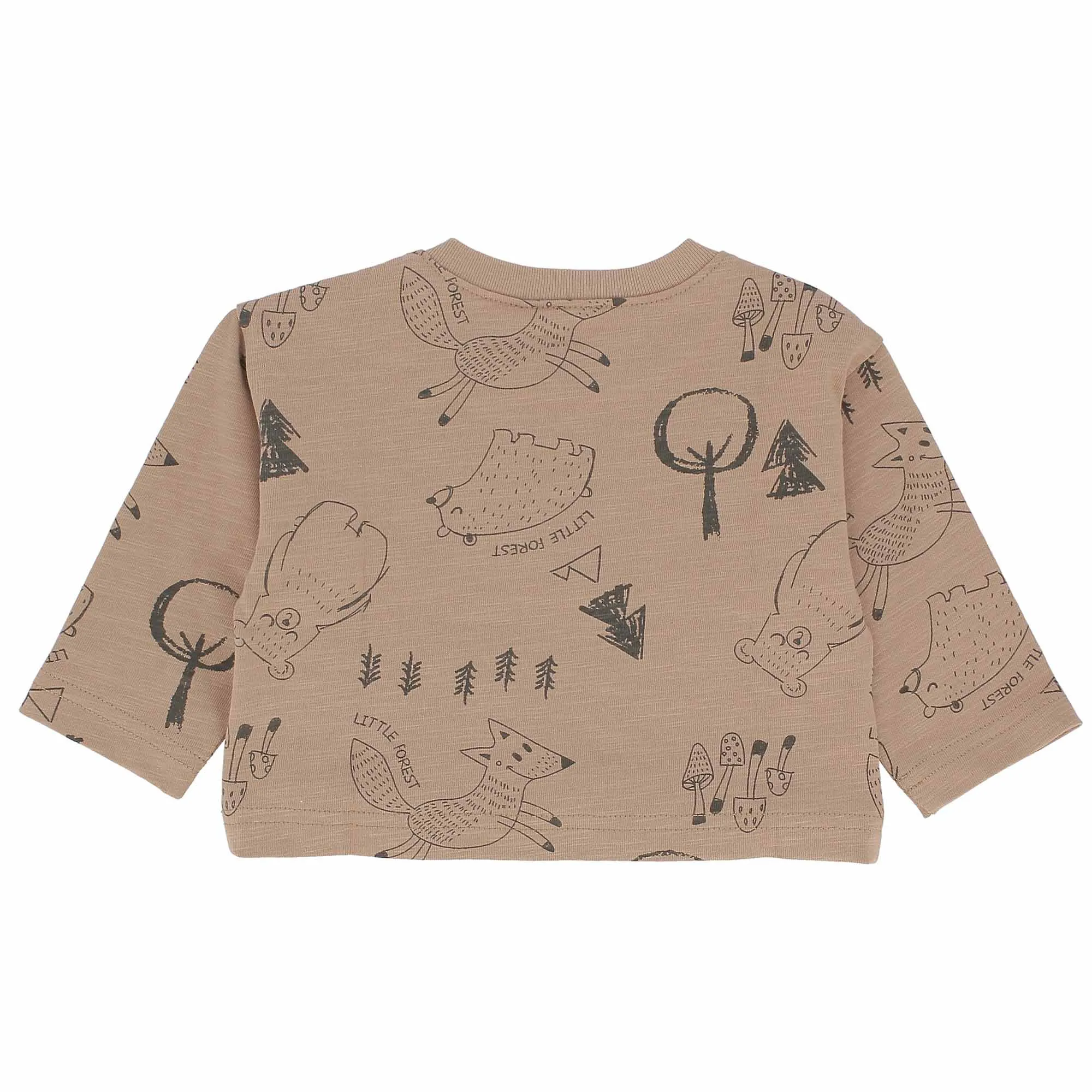 Maglietta in jersey da bambino, marrone            