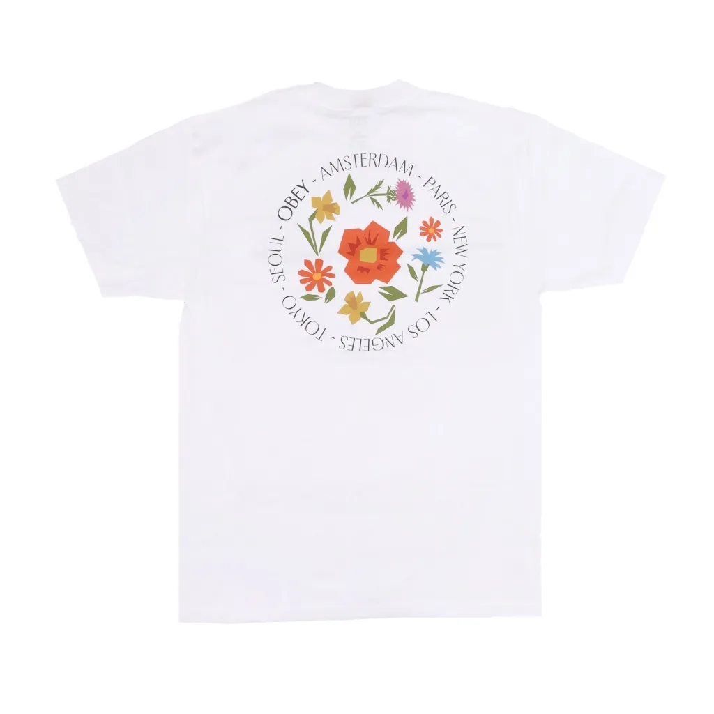 maglietta uomo city flowers classic tee WHITE