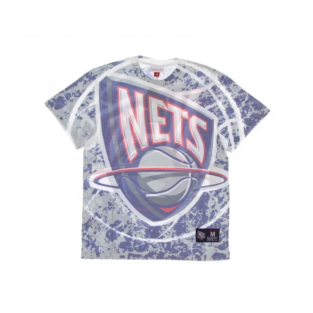 MAGLIETTA UOMO NBA JUMBOTRON TEE HARDWOOD CLASSICS NEJNET GREY/ORIGINAL TEAM COLORS