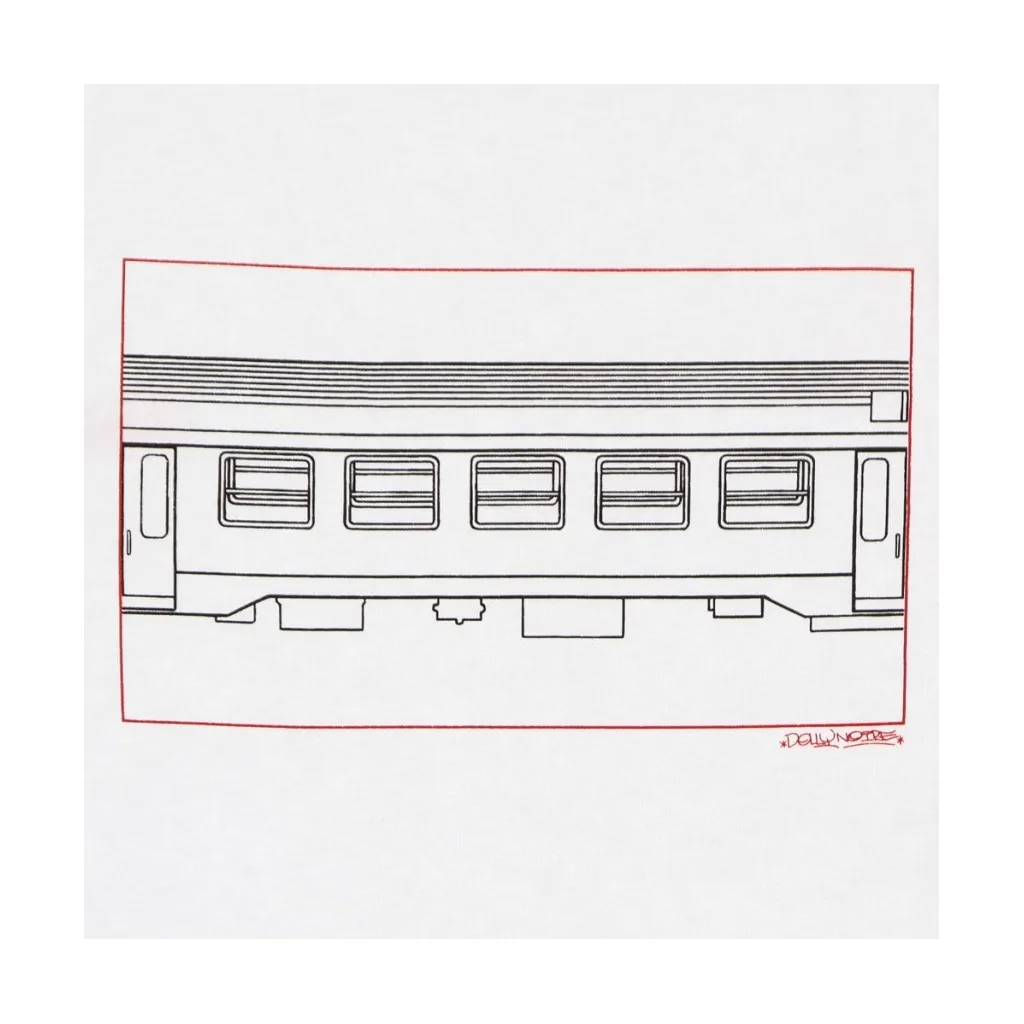 maglietta uomo treno tee x loop WHITE
