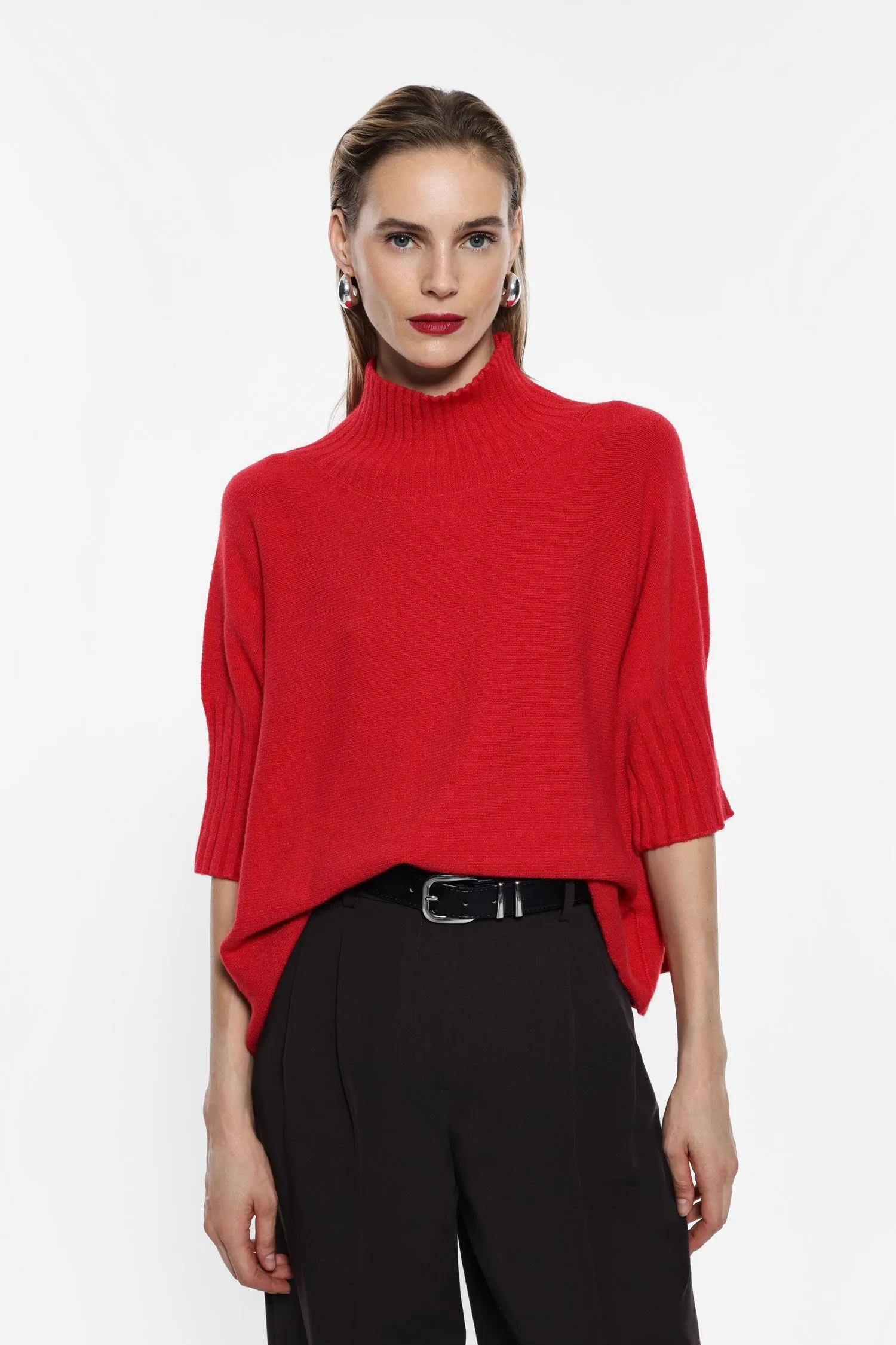  Maglione a collo alto ampio     