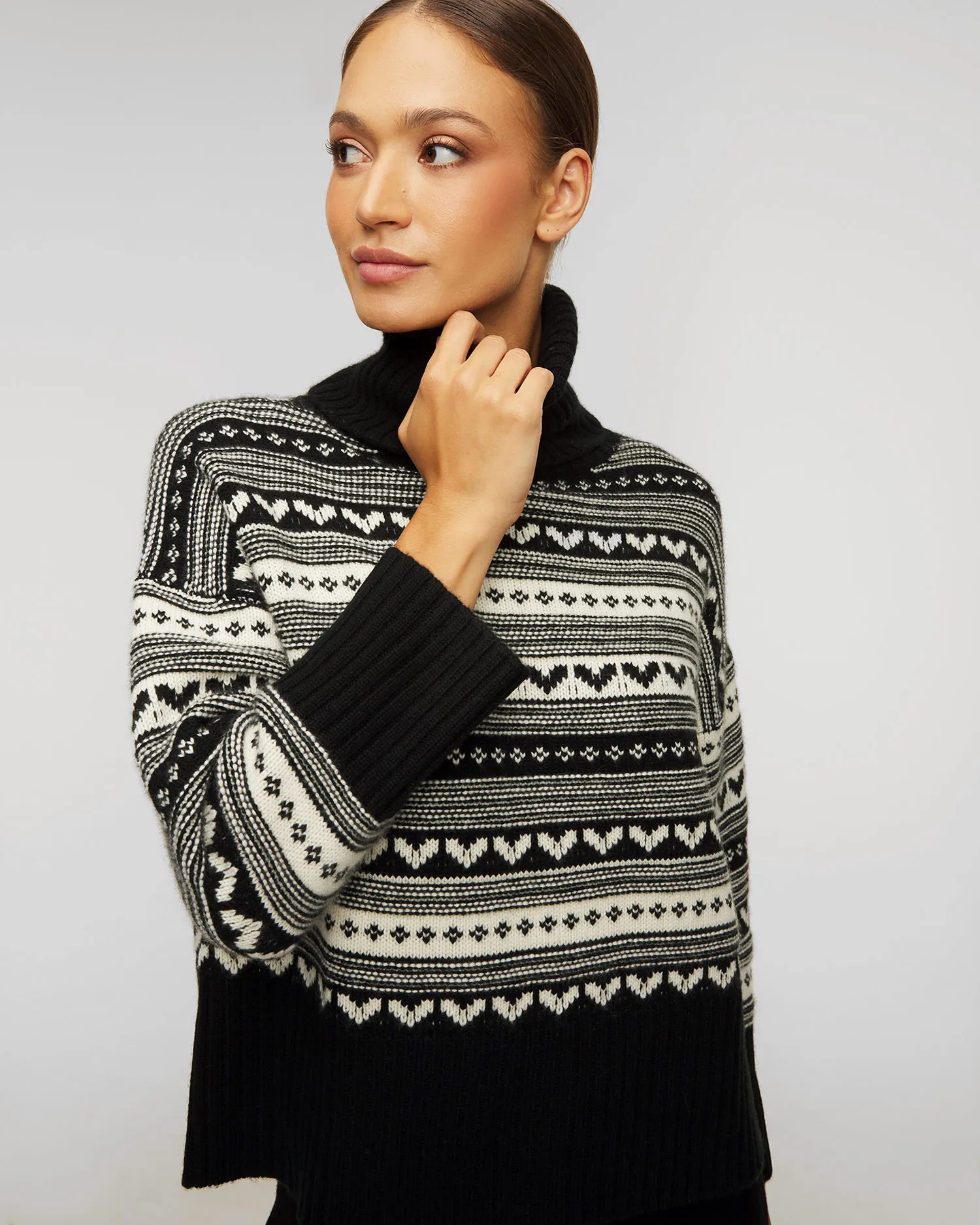 Maglione a collo alto in cashmere da donna Kujten Loulou f3035-81