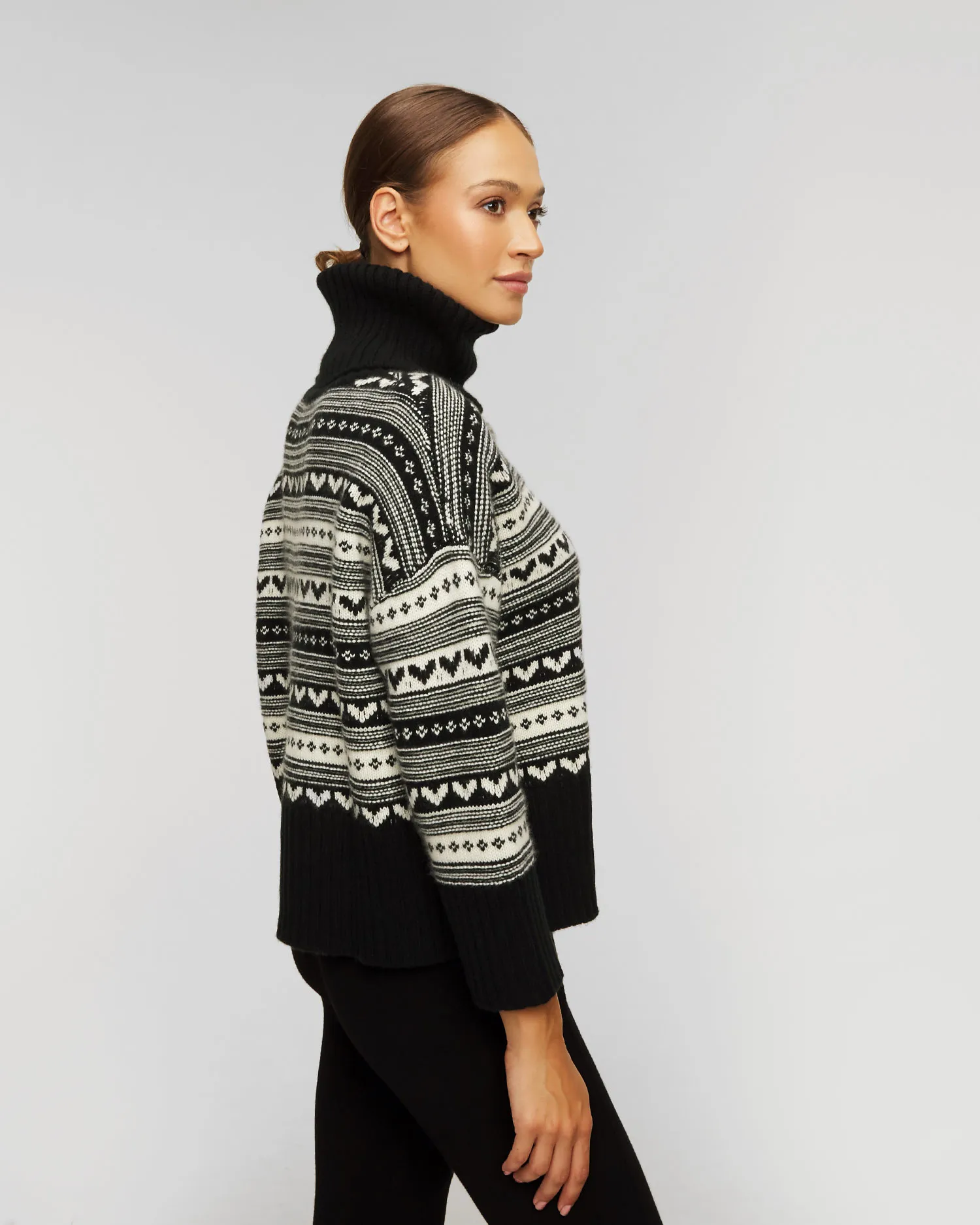 Maglione a collo alto in cashmere da donna Kujten Loulou f3035-81