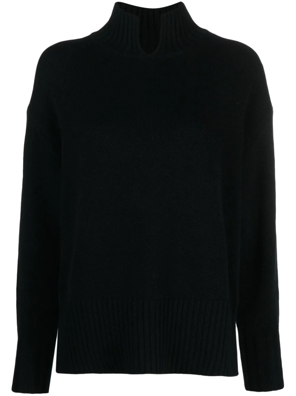 maglione a collo alto in maglia fine