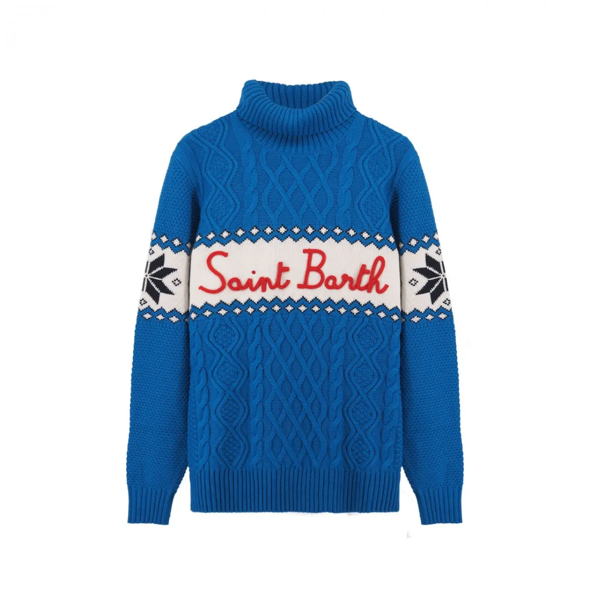 Maglione A Collo Alto Intrecciato