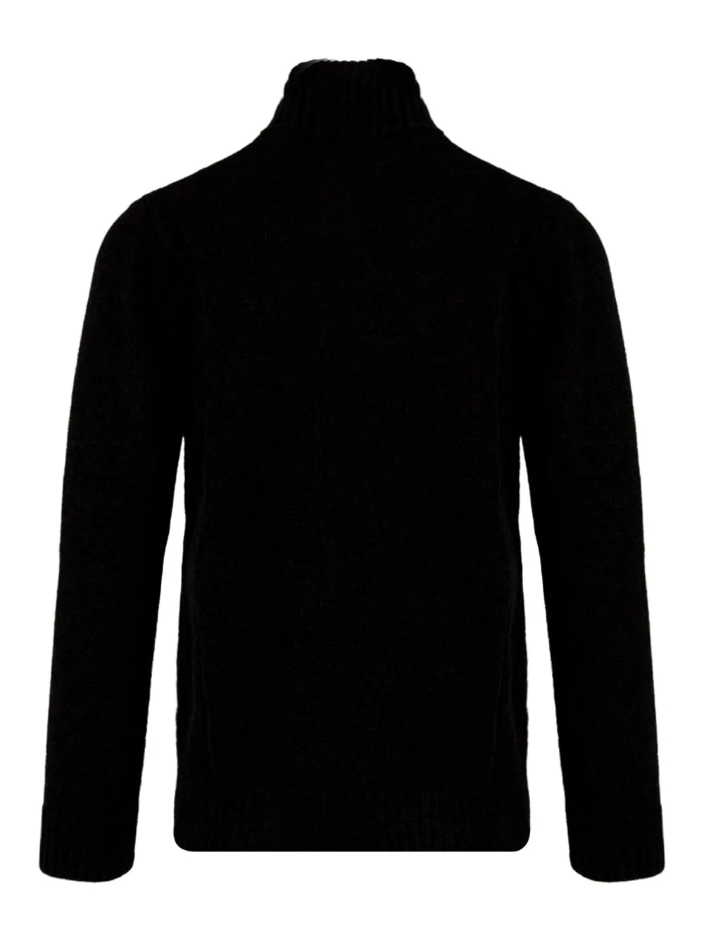 Maglione a collo alto nero da Uomo Ciny Button