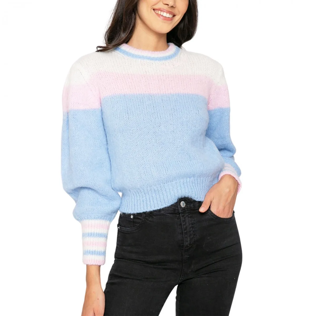 Maglione Bloom Soft, Azzurro