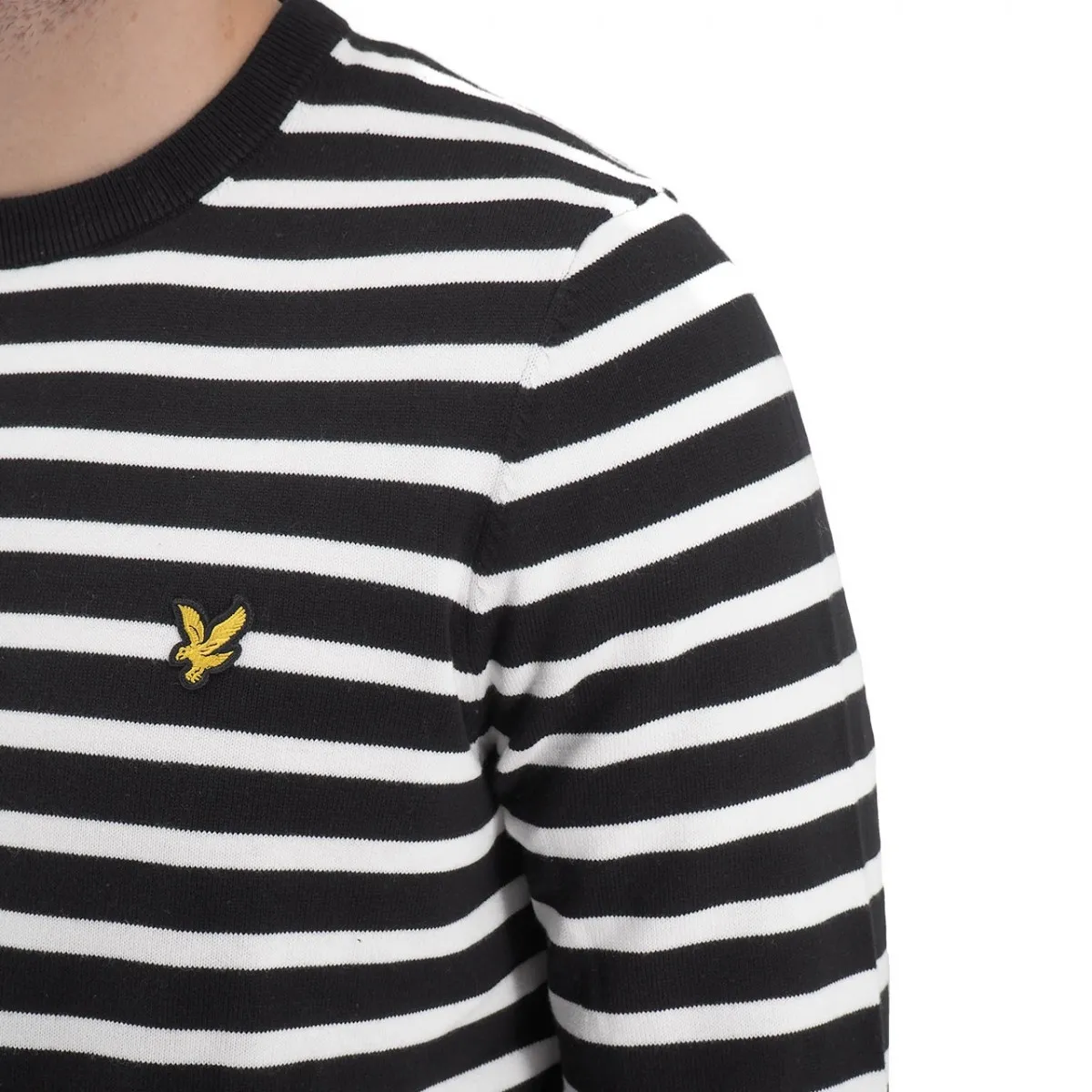 Maglione Breton Stripe, Nero