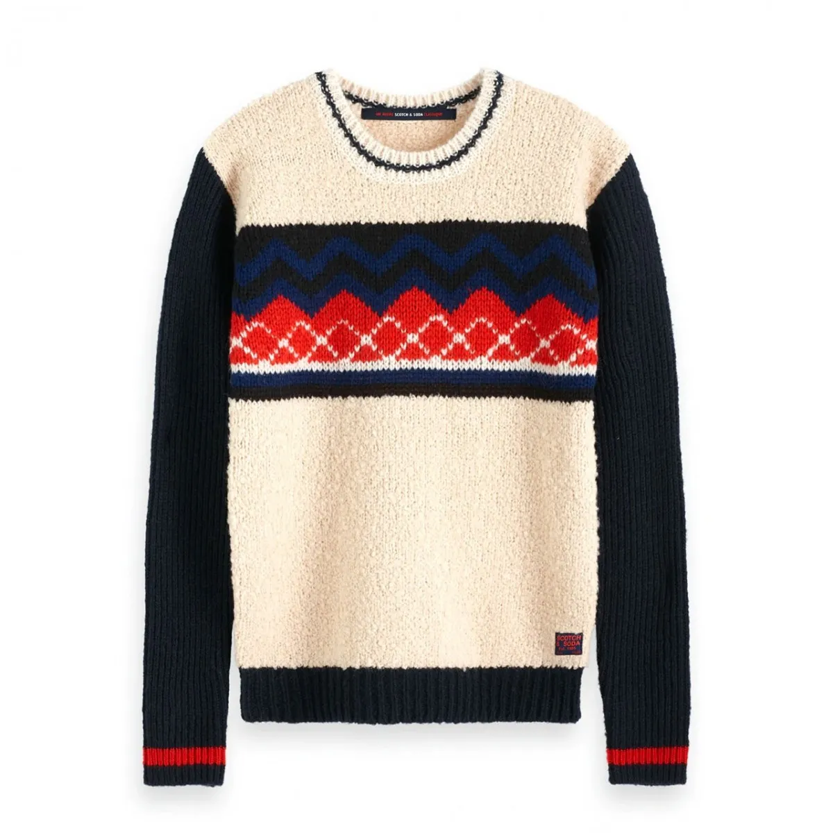 Maglione Con Peluche, Beige