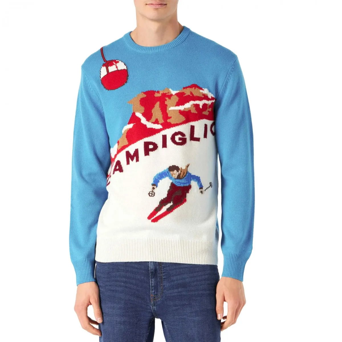 Maglione Girocollo Campiglio Postcard
