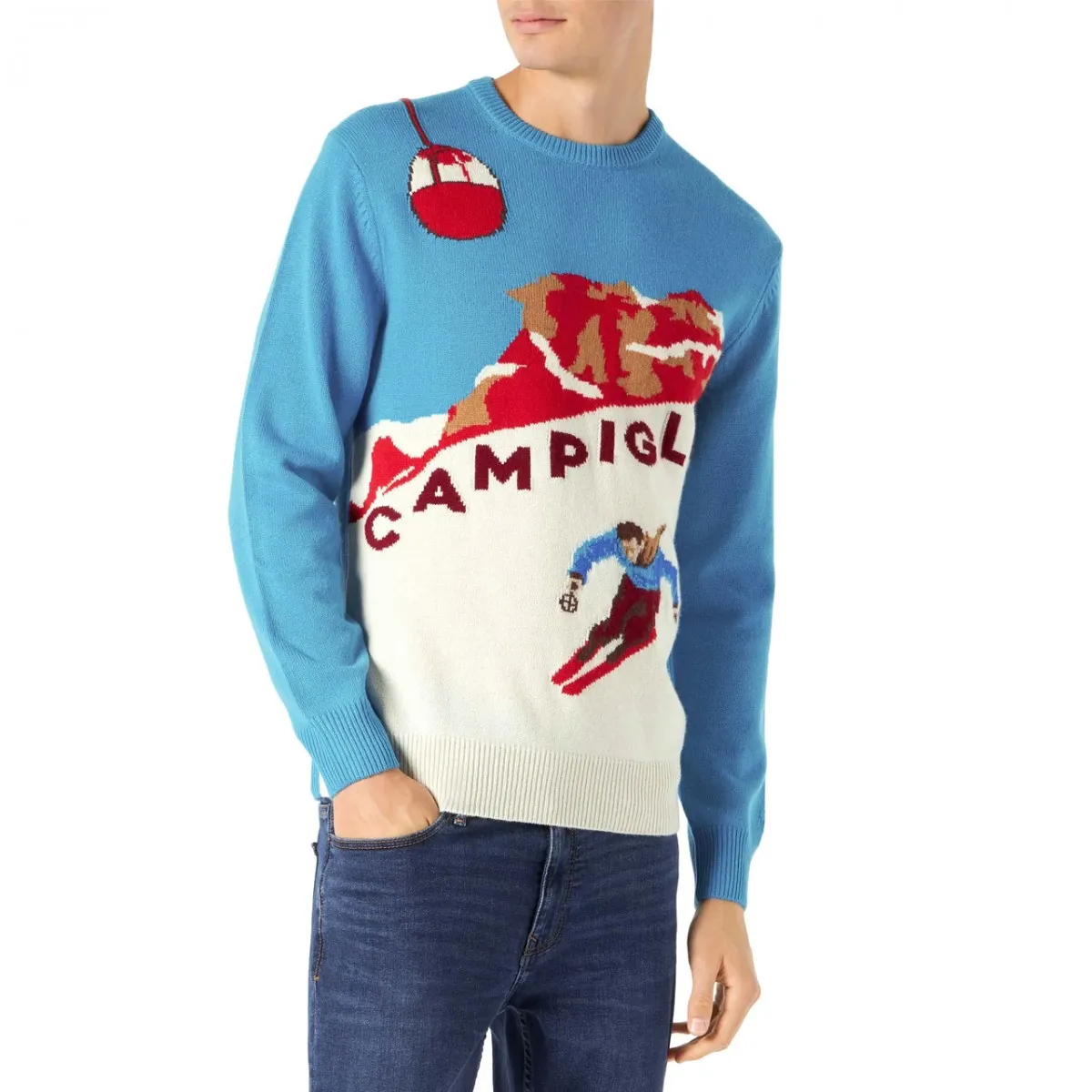 Maglione Girocollo Campiglio Postcard