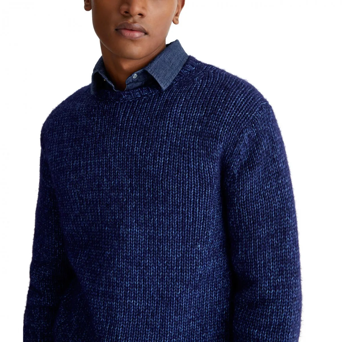 Maglione Girocollo Cinysolid Blu