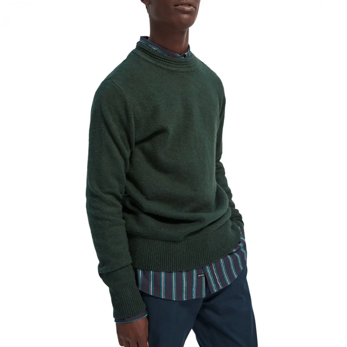 Maglione girocollo morbido, Verde