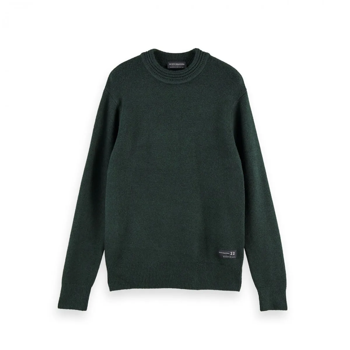 Maglione girocollo morbido, Verde