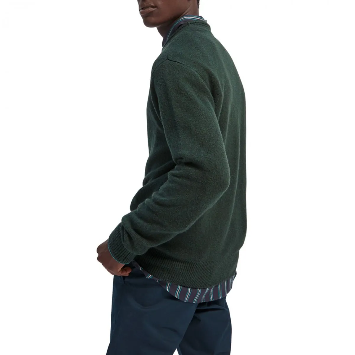 Maglione girocollo morbido, Verde