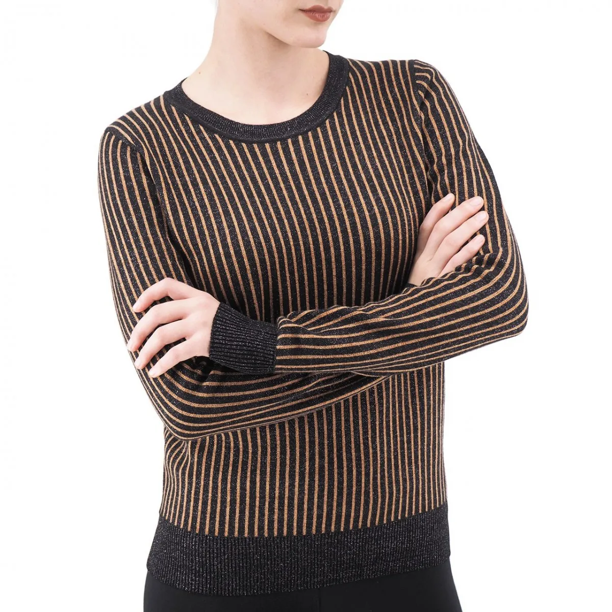 Maglione In Lurex, Nero