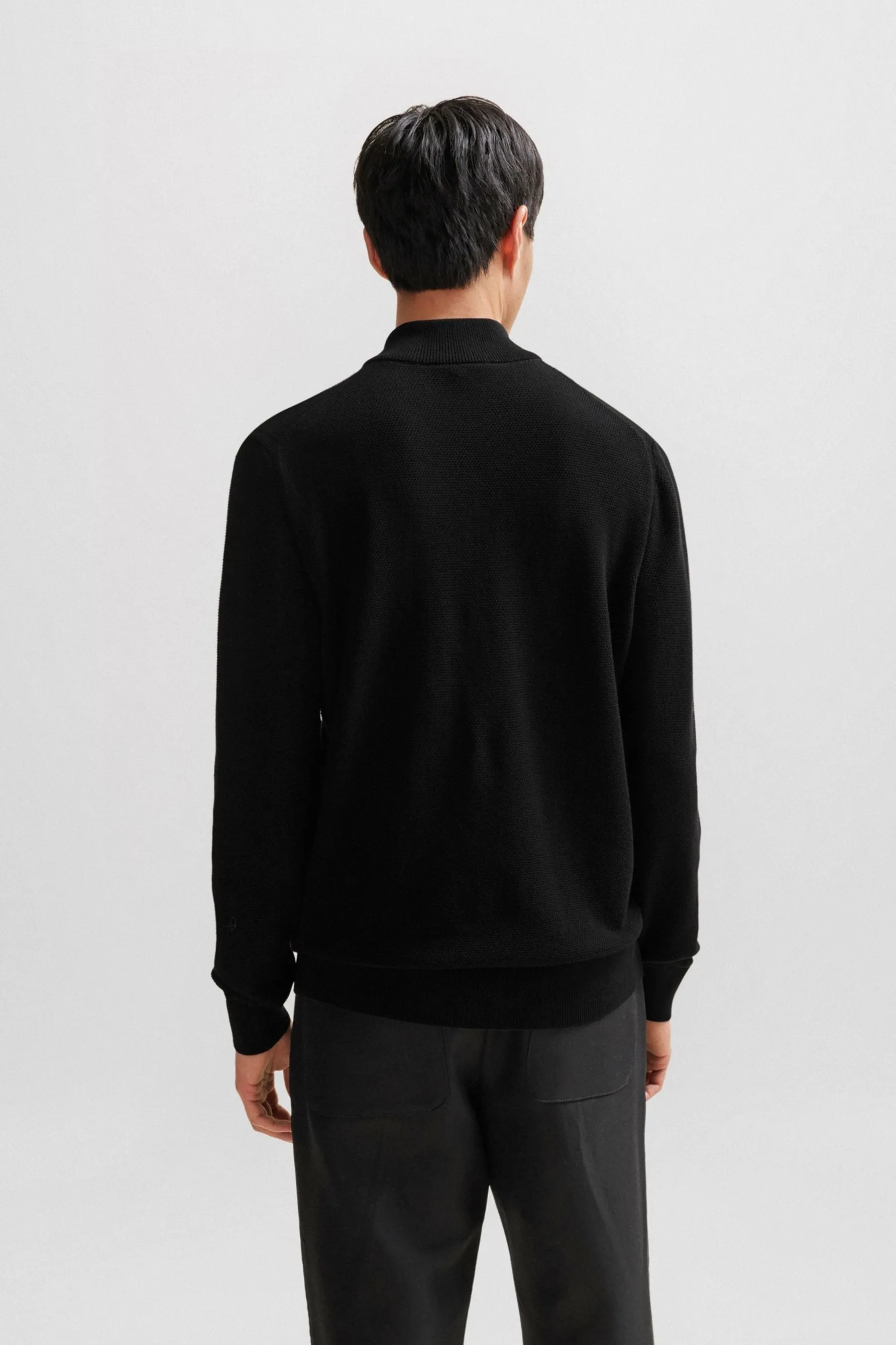 Maglione lavorato a maglia BOSS Quarter Zip Premium    