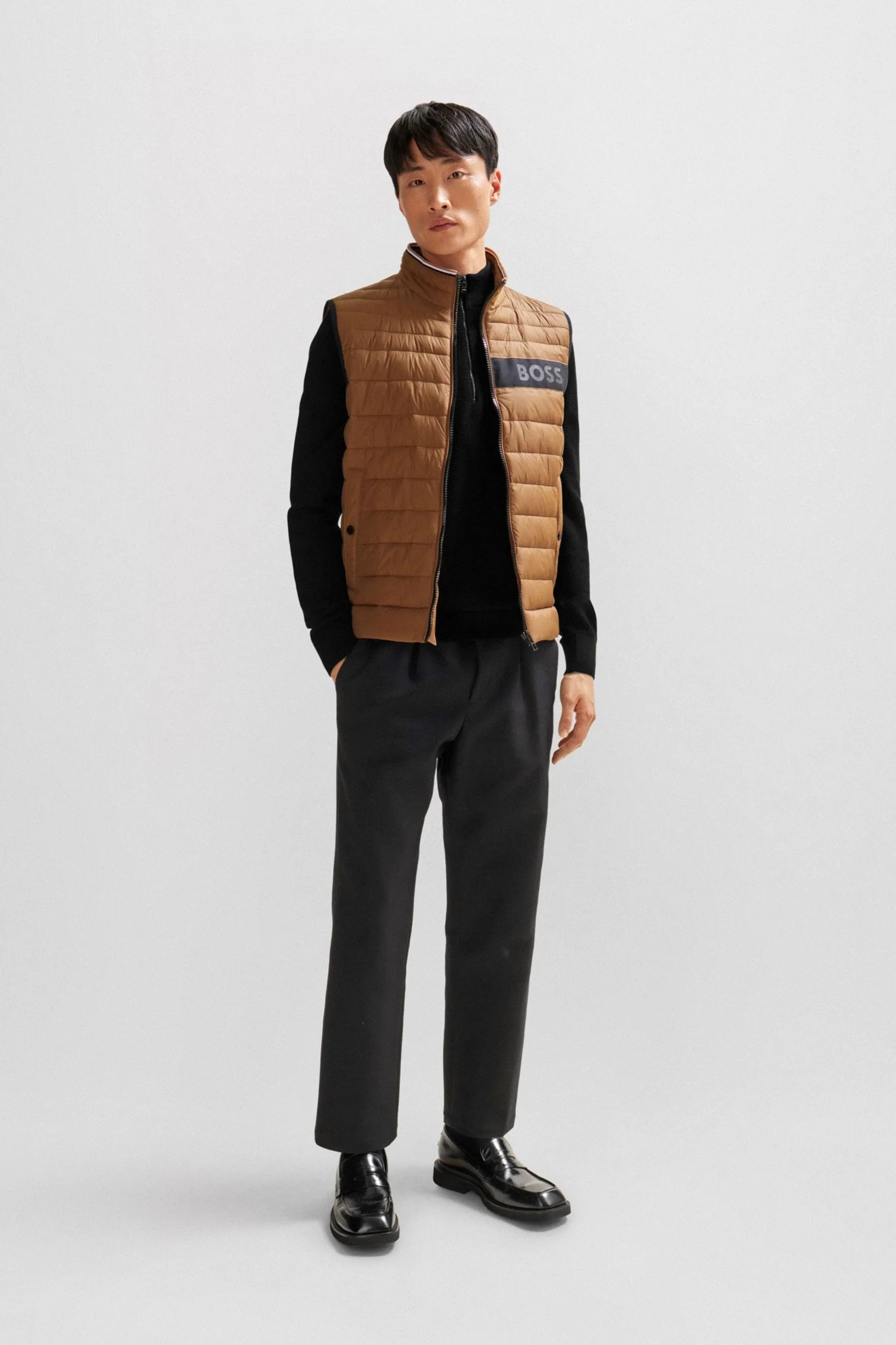 Maglione lavorato a maglia BOSS Quarter Zip Premium    