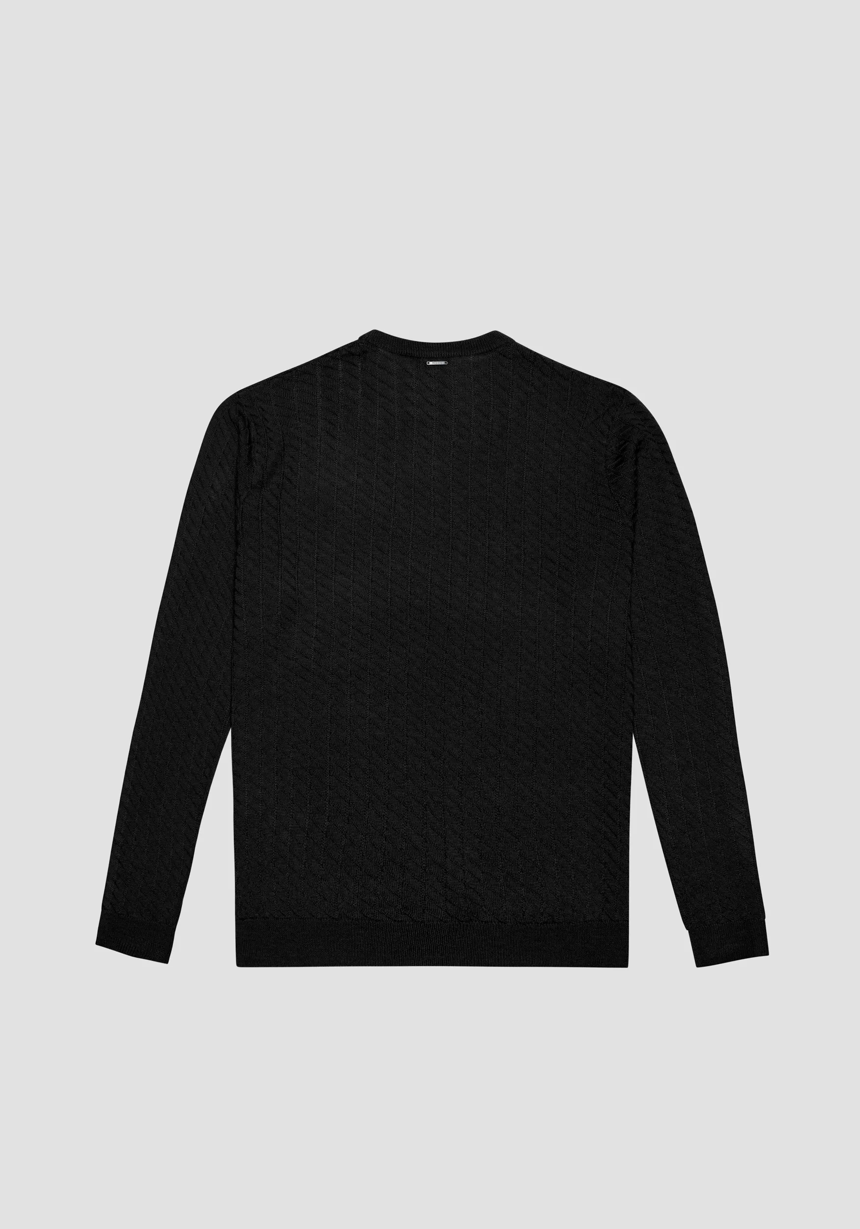 MAGLIONE REGULAR FIT IN MISTO LANA MERINO