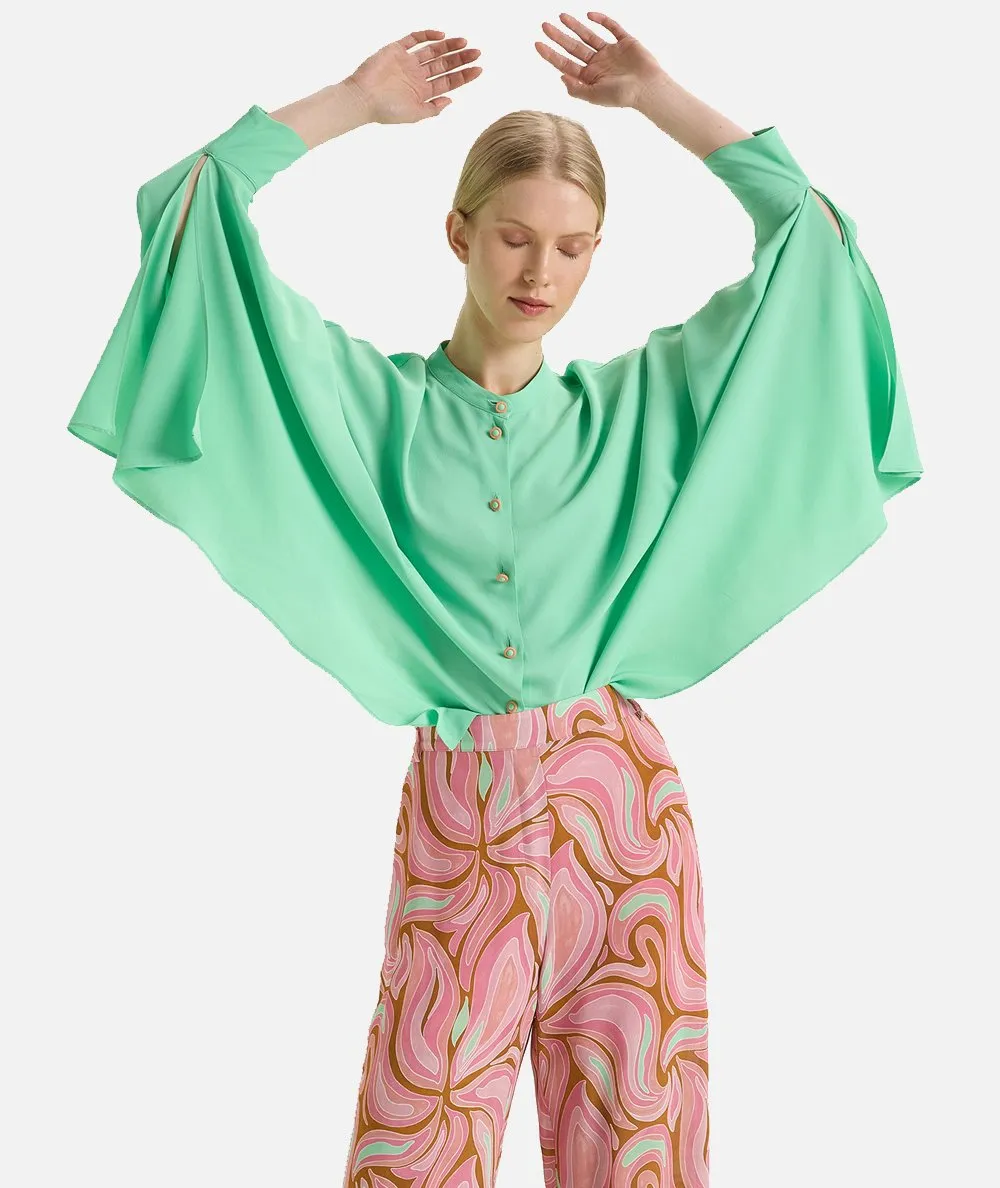 MALIPARMI--Camicia in crepe