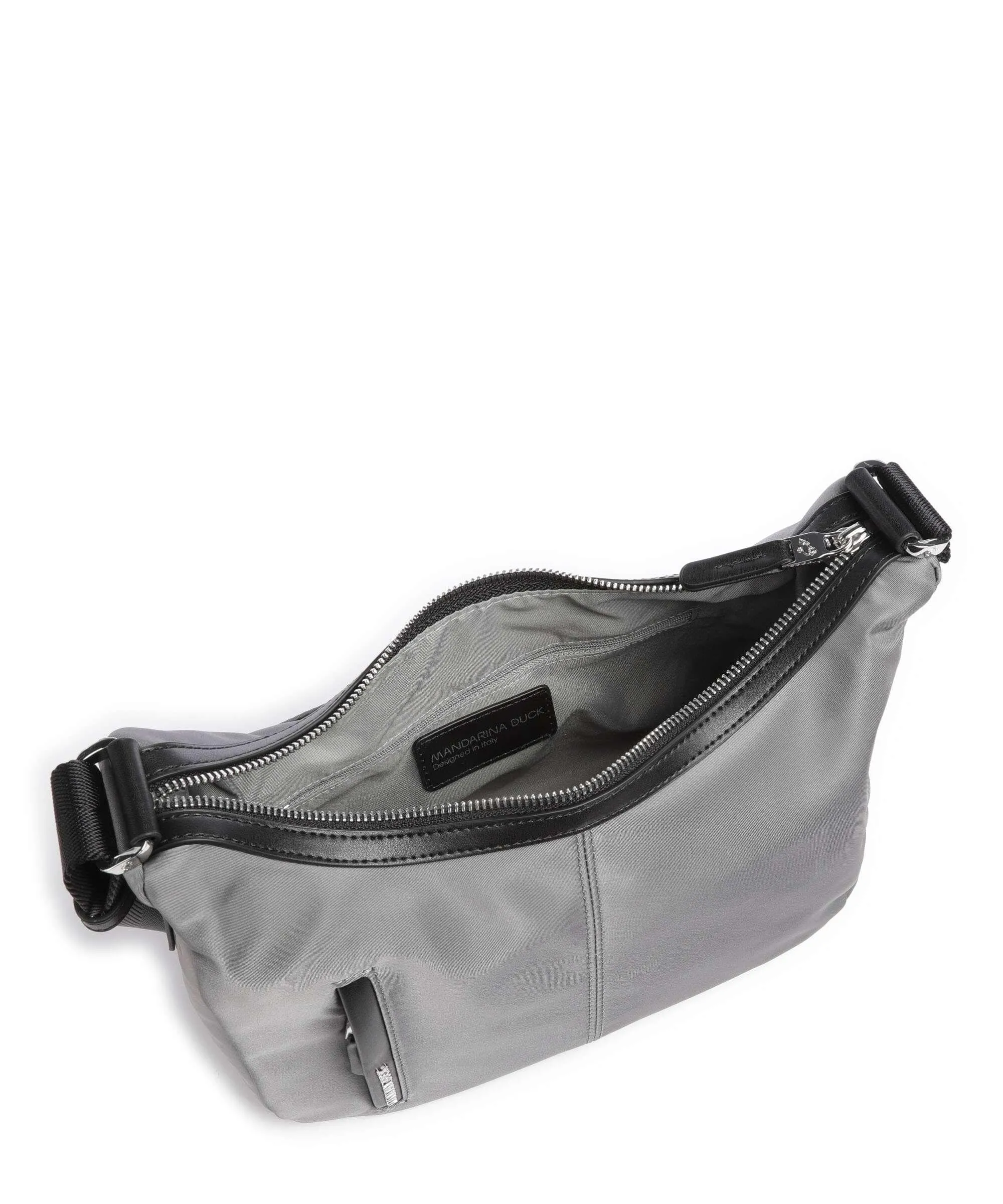  Mandarina Duck Hunter Borsa hobo nylon grigio  