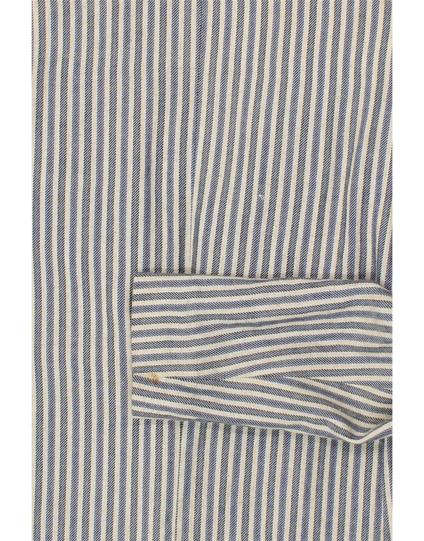 MASSIMO DUTTI Womens 1 Button Blazer Jacket US 12 Large Blue Pinstripe