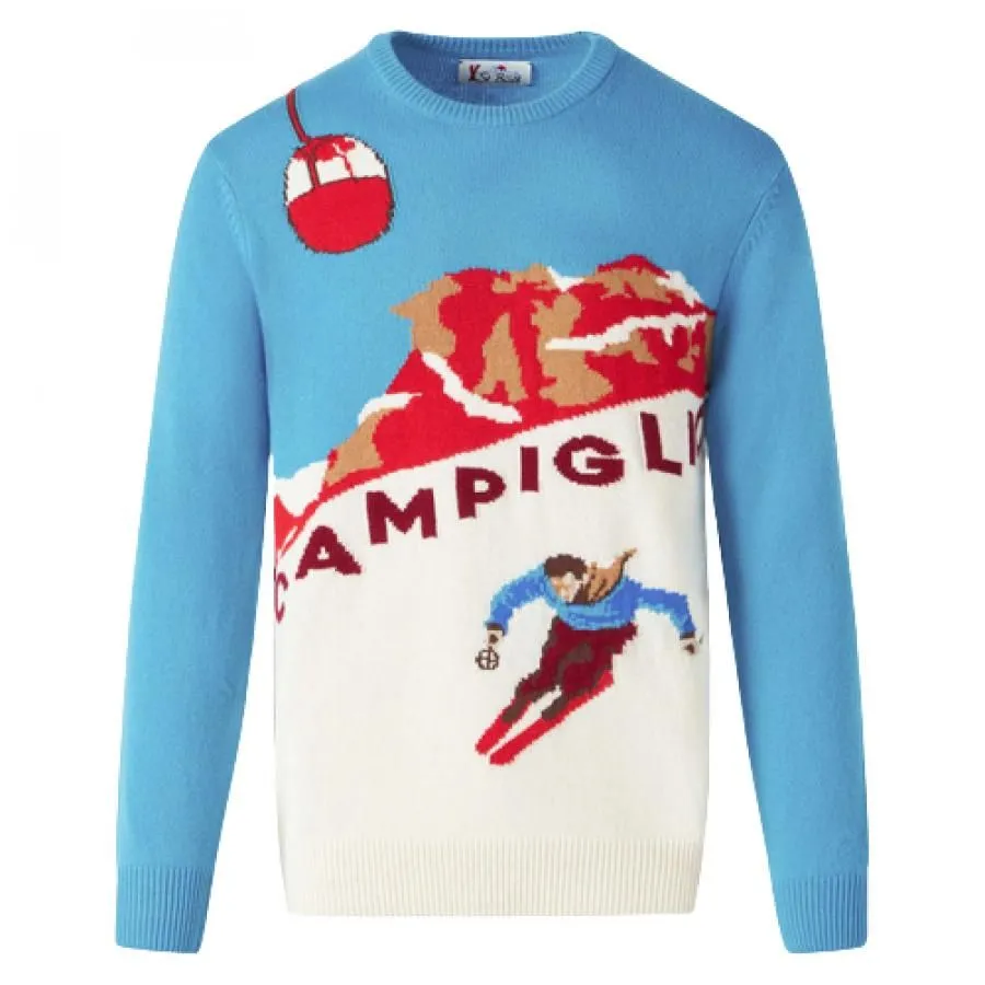 Mc2 Saint Barth Maglione Con Cartolina Di Campiglio